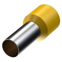 Terminal Ilhós Tubular Simples Curto 70mm 265A Amarelo Decorlux - Pacote 50 unidades