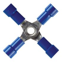 Terminal Jandorf 60859, calibre 16-14, topo de 4 vias, azul