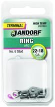 Terminal Jandorf 60964 Ring High Temp 22-18 Gauge Terminal Jandorf 60964 Ring High Temp 22-18 Gauge