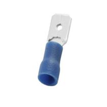 Terminal Macho Pré-Isolado 1,5mm² à 2,5mm² 100 Peças Em PVC Penzel Azul