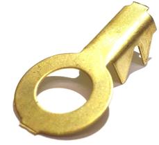 Terminal olhal 3/8 grande - latão - pacote c/ 20 unidades