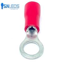 Terminal olhal 6 awg 8mm vermelho ou preto pré isolado tech one Terminal olhal 6 awg 8mm vermelho ou preto pré isolado tech one