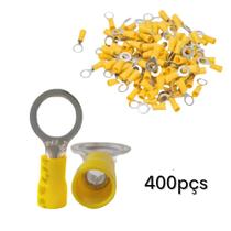 Terminal Olhal com isolação Anel Bitola 2,7-6,6mm Amarelo M10 AN2453