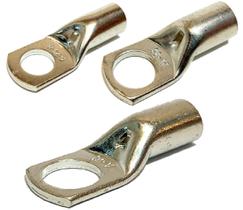 Terminal Olhal Compressão Reforçado 26x Ponteiras 50mm 6x De 35mm E 12x De 16mm 100% Cobre Com Ótimo Banho De Estanho
