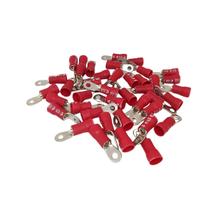 Terminal Olhal Pré Isolado 0,5mm 1,5mm M3 Vermelho 100 Pçs