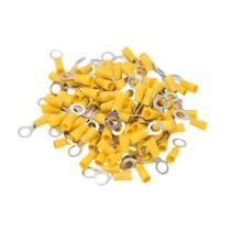 Terminal Olhal Pré Isolado Amarelo 4,00mm a 6,00mm M8 100 pçs