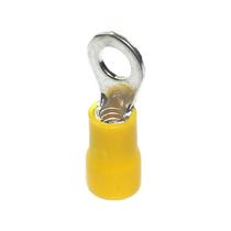 Terminal Olhal Pré-Isolado Anel 4mm a 6mm Amarelo 100un