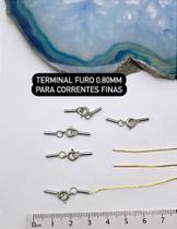 Terminal Para Fios Até 0,80mm - O Conjunto - Níquel branco