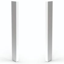 Terminal para Rodapé Plasbil Nobre PVC 1142 Branco, 15 x 151 mm