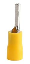 Terminal Pino Agulha Pre Isolado 4,0Mm A 6,0Mm Amarelo 100Un