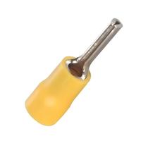 Terminal Pino Pré-Isolado Amarelo 4mm a 6mm 20 Pçs