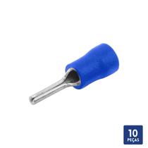 Terminal Pino Pré-Isolado Azul 16mm 10 Pçs Terminal Pino Pré-Isolado Azul 16mm 10 Pçs