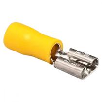 Terminal Pre-Isol Femea 4,0-6,0 Amarelo Penzel - Kit C/100 Unidades