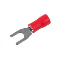 Terminal Pre-Isol Forquilha 0,5-1,5 F5,3 Vermelho - Kit C/100 Unidades