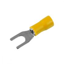 Terminal Pre-Isol Forquilha 4-6 F3,7 Amar - Kit C/100 Unidades