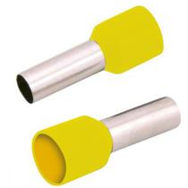 Terminal Pre-Isol Ilhos Tub E25-16 Amarelo - Kit C/100 Unidades
