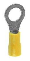 Terminal Pre Isolado 6mm Anel M04 Amarelo - 100 Peças