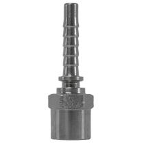 Terminal Prensado Fêmea Rosca 1/4 para Mangueira 1/4" NPT