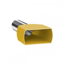 Terminal.Sforplast Tubular Ilhos Isolado Duplo 6,0Mm Comprimento 14Mm - Amarelo