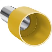 Terminal. Sforplast Tubular Ilhos Isolado Simples 25,0Mm Comprimento 16Mm - Amarelo