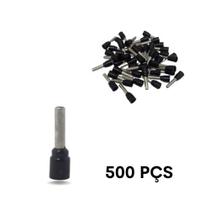 Terminal Tipo Ilhós Tubular Isolado Bitola 1,5mm Preto