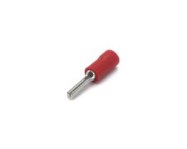 Terminal Tipo Pino Curto Isolado 22-16 AWG 0.25 á 1mm² Vermelho - PB2251 - Eletro Service