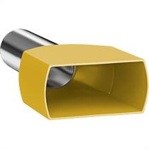 Terminal Tubular Ilhos Isolado Duplo Sforplast 6,0Mm Comprimento 14Mm - Amarelo Terminal Tubular Ilhos Isolado Duplo Sforplast 6,0Mm Comprimento 14Mm - Amarelo