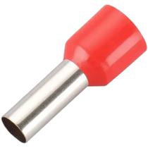 Terminal Tubular Ilhós Pré-isolado 10 mm Preto - 300 un
