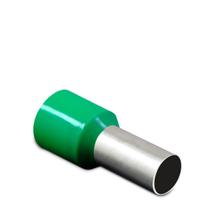 Terminal tubular simples de 16,00mm-e1612-100pc-verde