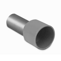 Terminal tubular simples de 35,00mm-e3516-100pc cinza