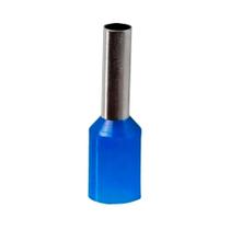 Terminal Tubular Tipo Ilhós Pré Isolados 2,5mm Azul - 100 Peças