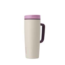 Termo de viaje Owala SmoothSip 710 ml, a prueba de fugas, rosa/caqui