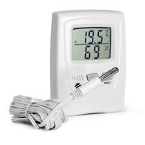 Termo-Higrômetro Digital Branco Incoterm Temp interna(0c a 50c) e externa(-50 a +70c) - ref. 7666.02.0.00