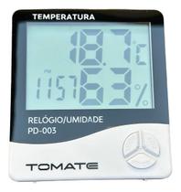 Termo-Higrômetro Digital Calibrado Max/Min Alarme - Tomate