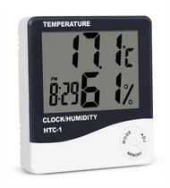Termo-higrômetro Digital Medidor de temperatura Relógio - VM