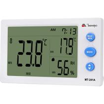 Termo-Higrômetro Digital MT-241A Branco Sensor Interno e Externo