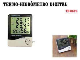 Termo-higrômetro Digital Relógio Umidade E Temperatura Do Ar - EMB- ECOMMERCE UTILIT