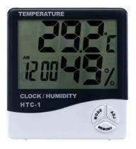 Termo higrômetro Digital Relógio Umidade E Temperatura Do Ar Nedidor