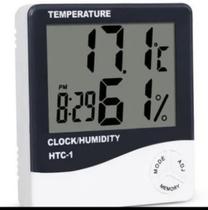 Termo Higrômetro Digital Termômetro Relógio Despertador - TRS