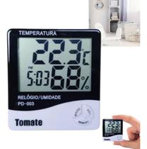 Termo-higrômetro E Relógio Digital Umidade E Temperatura