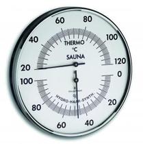 Termo-higrometro para sauna alemao 20+120 c umidade 0+100% incoterm