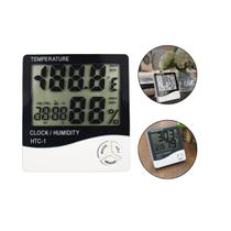 Termo Higrômetro Relógio Calendário Digital Medidor Temperatura Despertador Umidade Termo Higrômetro Relógio Calendário Digital Medidor Temperatura Despertador Umidade