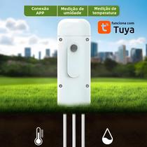 Termo-higrômetro Zigbee À Prova D'água Para Teste De Solo, Medidor De Temperatura E Umidade Para