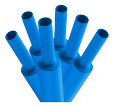 Termo Retratil 10mm Com 5 Azul 125c - Eletrokit