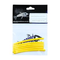 Termo retrátil 3,2mm 7cm 6Uni amarelo