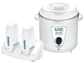 Termocera Panela Depilação 700g Sem Refil + Base Dupla c/ 2 Rollon Toda Branca Mega Bell Termocera Panela Depilação 700g Sem Refil + Base Dupla c/ 2 Rollon Toda Branca Mega Bell