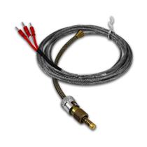 Termoelemento Sensor Tipo PT100 (-99~400ºC) Cabo 4 Metros com 3 Fios e Ponta 6mm Cabeçote