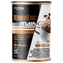 Termogenic mais cafe pré treino solúvel sabor chocolate 220g - clinicmais