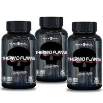 Termogênico thermo flame 60 caps - kit c/ 3 unid