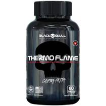 Termogênico Thermo Flame Black Skull Caveira Preta 60 Tabletes